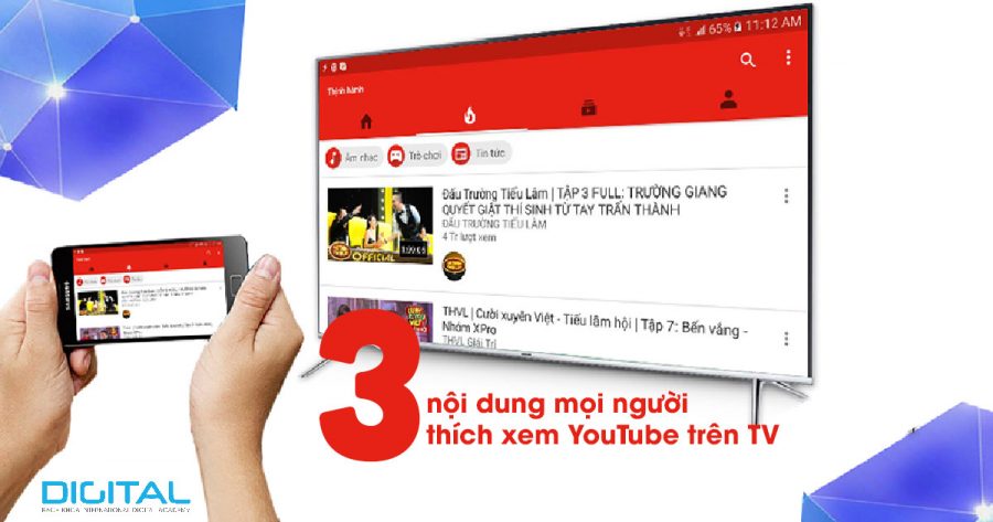 xem tv trên youtube