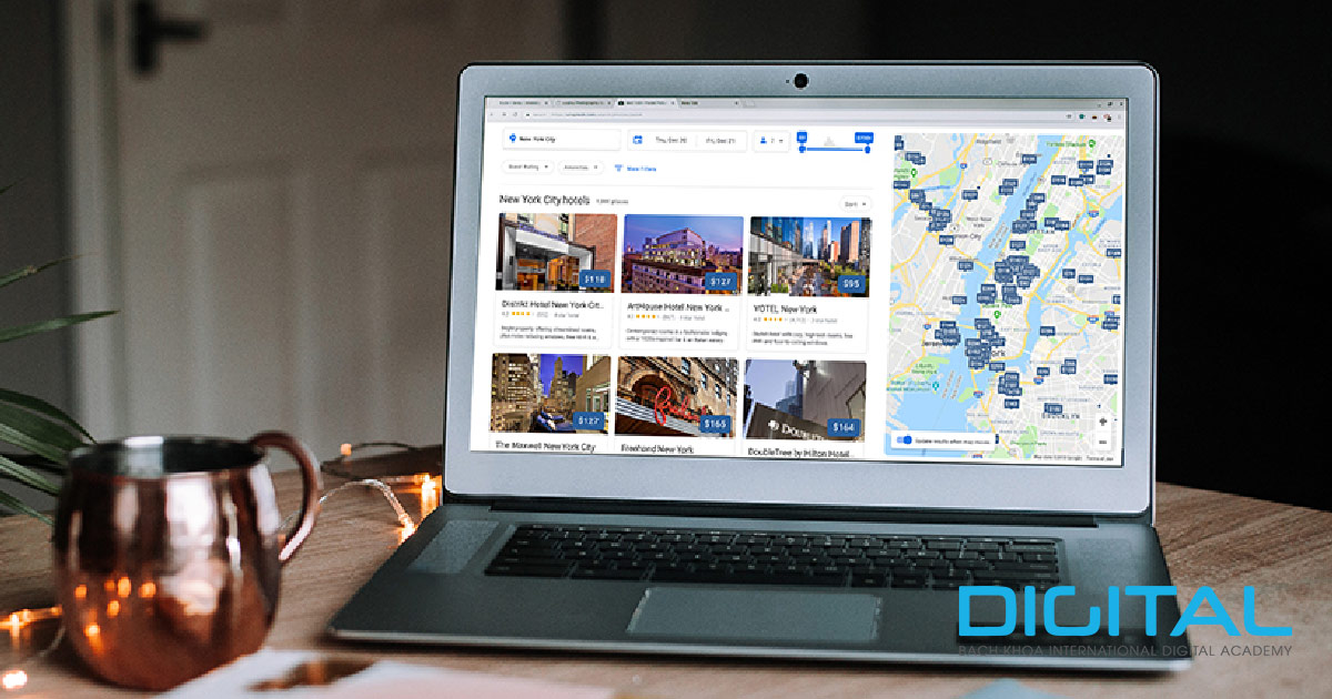 Giải pháp Digital Marketing khách sạn Google Hotels