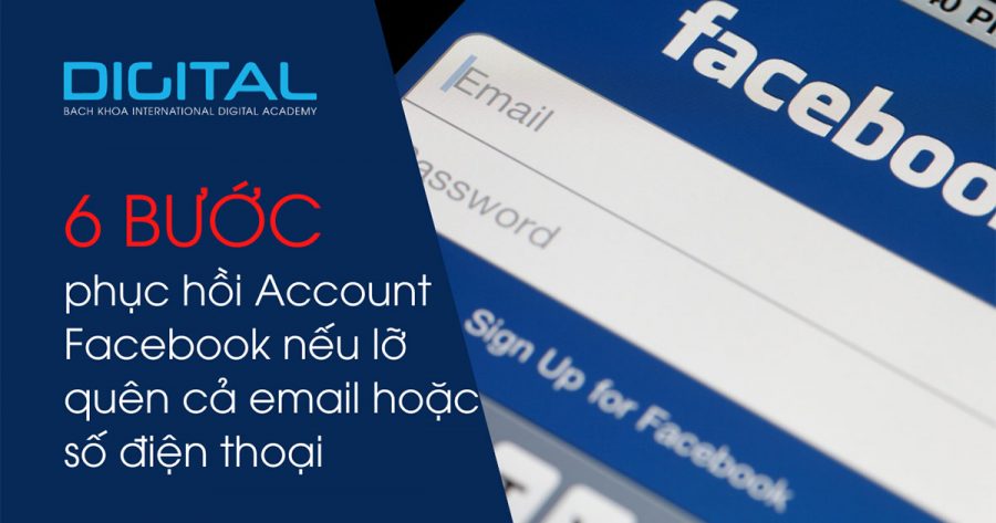 Phục hồi account facebook